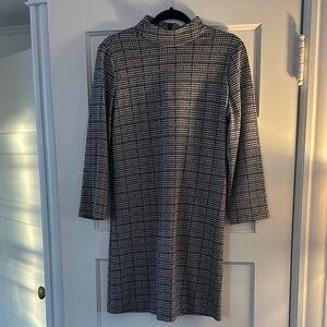 Tyler böe Black and White Houndstooth Jacquard Dress